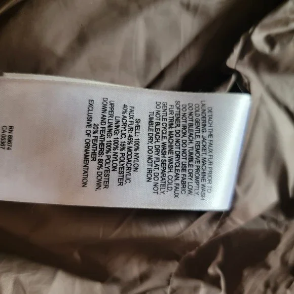 Mountain Hard Wear Brown Long Trench Down Puffer Coat - XS - Picture 8 of 11